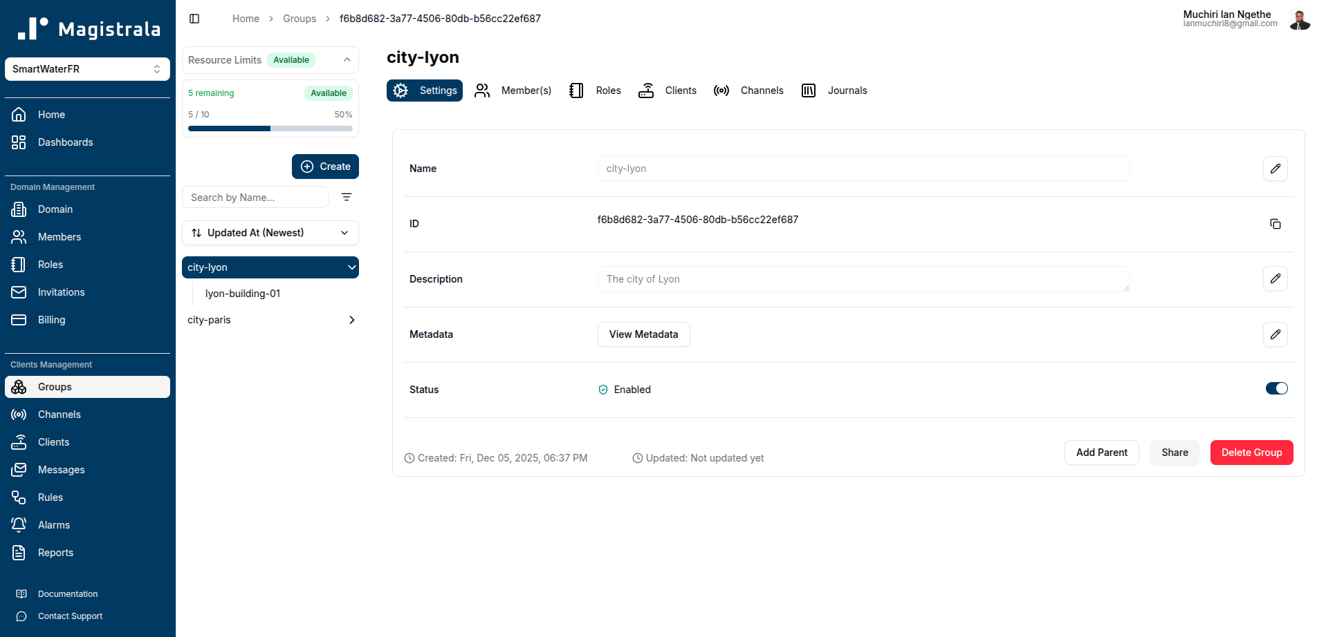 Groups Example